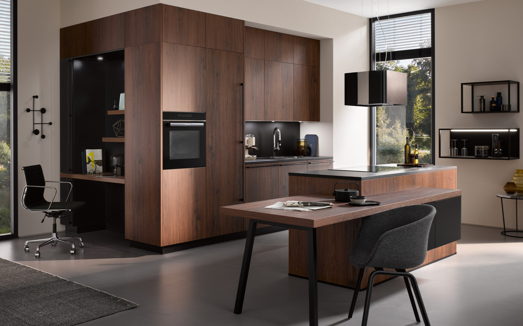 Hacker Kitchens Concept 130 - Bali Walnut