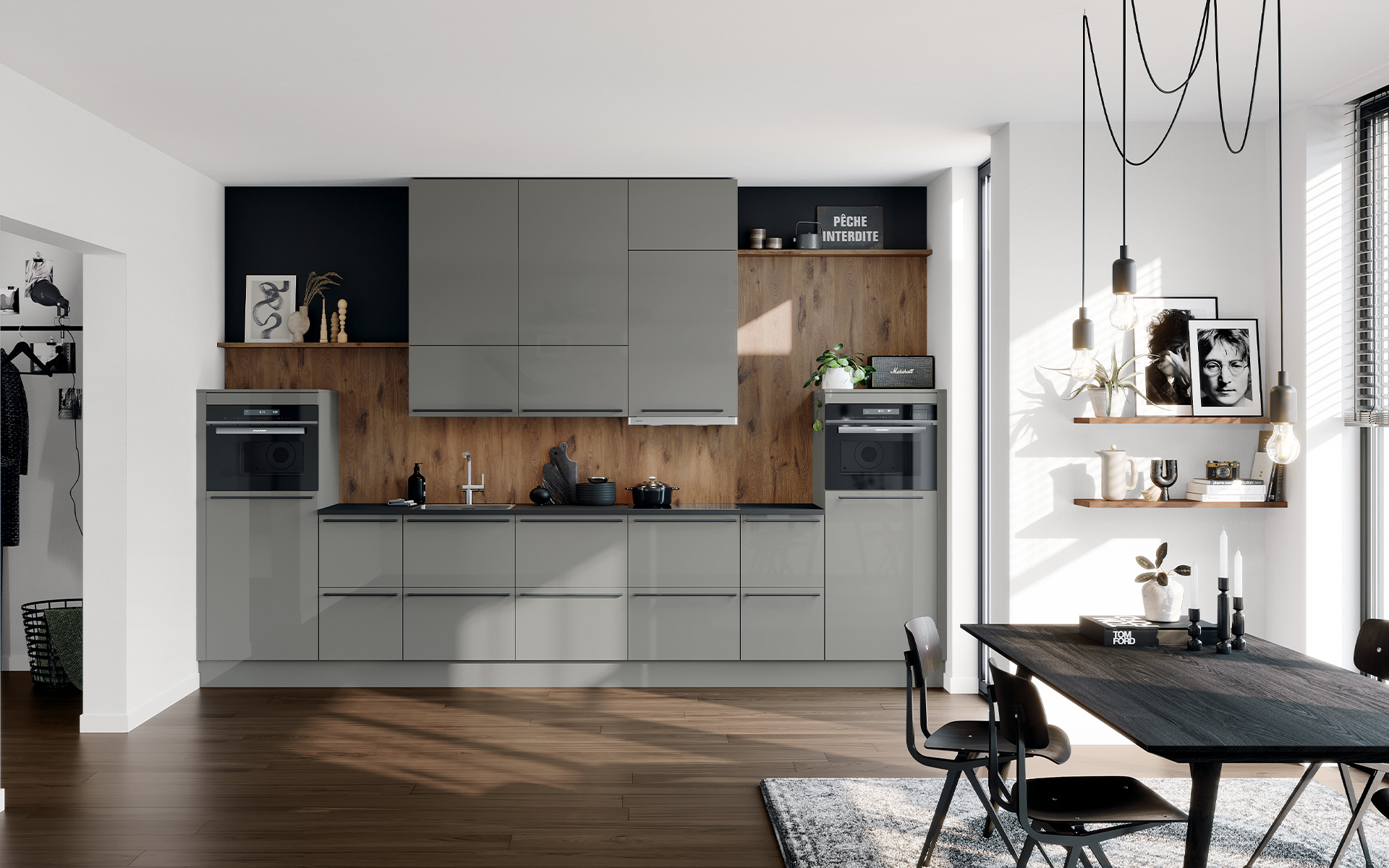 Hacker Kitchens Concept 130 - Pearl Grey