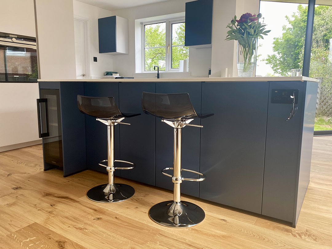 German Kitchen Hertfordshire - Ocean Blue Island